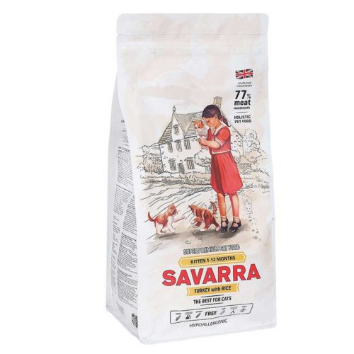 Сухой корм для котят SAVARRA Kitten Индейка и рис
