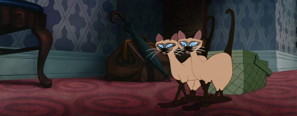 Сиамские кошки в мультфильме "Леди и Бродяга"